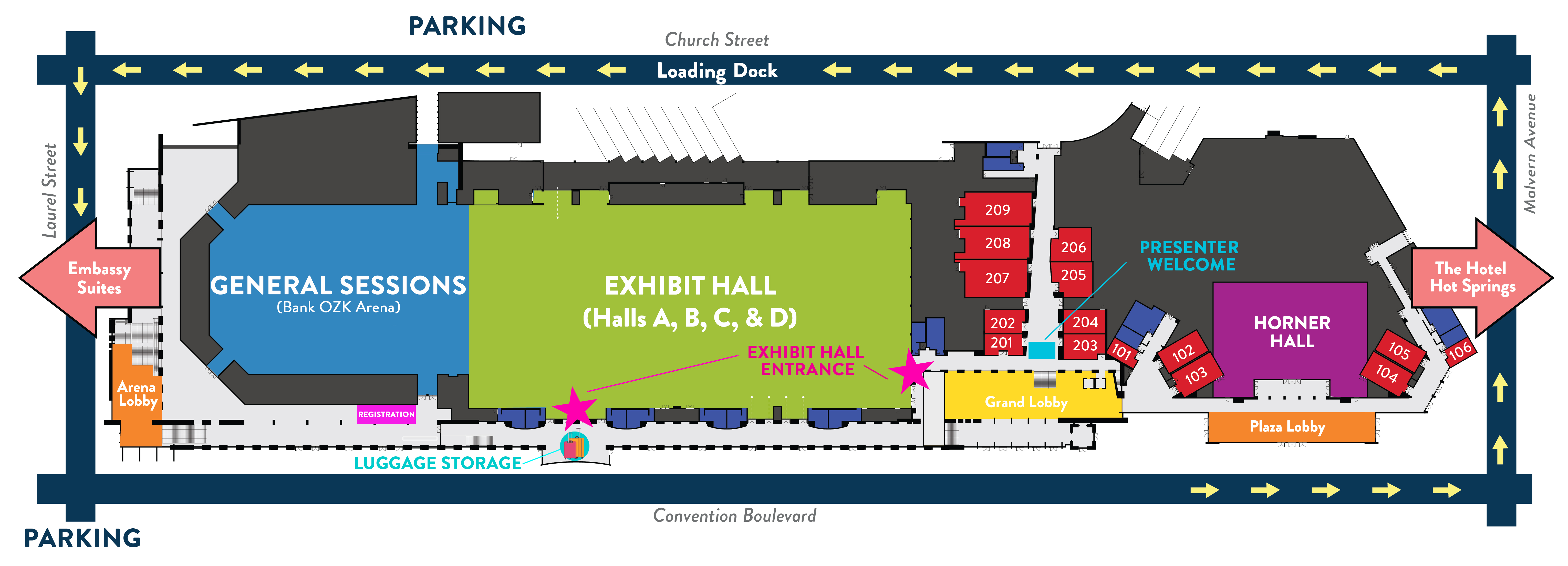 Convention center map